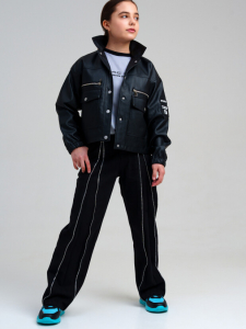 Куртка из экокожи для девочки