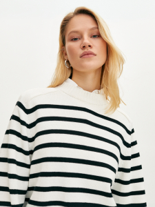 Полосатый джемпер из итальянского хлопка