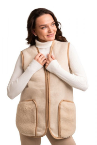 Жилет без воротника 