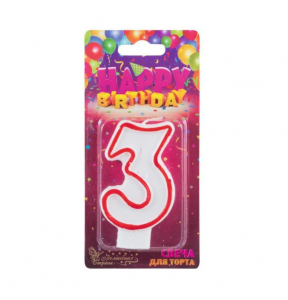 Свеча для торта цифра 