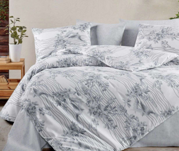 КПБ EFOR RANFORCE (MELODI BIRD GRI) евро ПВХ