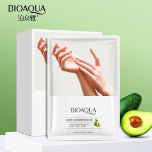 Маска-ПЕРЧАТКИ для питания и смягчения кожи рук с экстрактом авокадо BIOAQUA