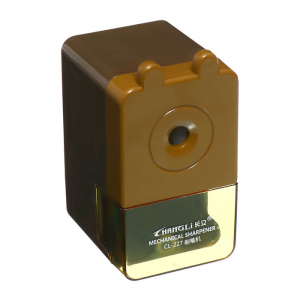 Точилка для карандашей механическая Calligrata «Классика», с контейнером, золотая