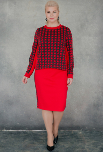 Юбка ASV 2457-1 красный