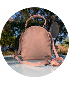 Итальянская сумка - рюкзак из натуральной кожи от AB Zapatos mochila NAPA maquillaje АКЦИЯ