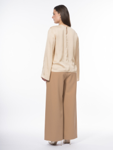 Костюмные брюки палаццо из вискозной ткани
