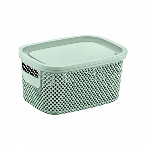 Корзинка NICKEL зелёная 3л 15.5х22.3х13см