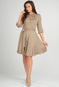 Платье Verita 2061 бежевый цветы