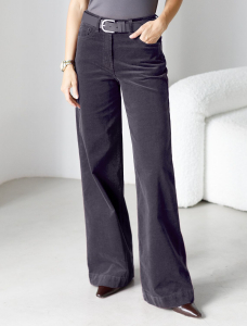 Брюки из эластичного микро-вельвета