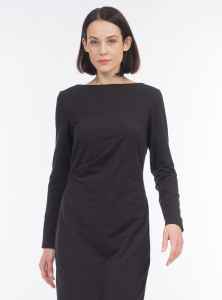 Трикотажное платье с деликатным блеском