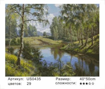 US0435 Без подрамника мозаика 40*50