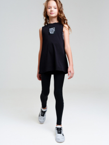 Комплект для девочки: топ, майка удлиненная