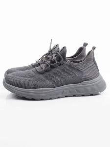 03-TEX-D01-08 GREY Кроссовки летние мужские (текстиль)