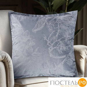 ESTIA ПРИМАВЕРА сер.-голуб. Декоративная Подушка 45х45, 1 пр., полиэстер