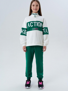 Комплект для девочки: толстовка, брюки