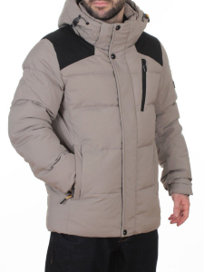 D6263 GRAY/BEIGE Куртка мужская зимняя (200 гр. холлофайбер)