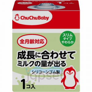 Chu Chu Baby Сменная мягкая силиконовая соска для бутылочки, с узким горлышком, мягкая, 1 шт