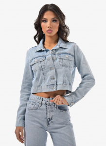 Женская куртка джинсовая укороченная CRACPOT