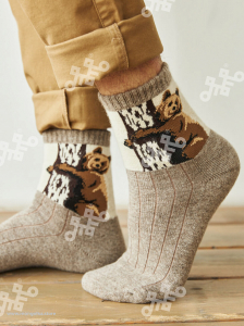 Носки из 100% монгольской шерсти         (арт. 01177)