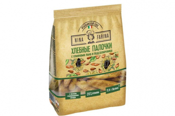 «Nina Farina», хлебные палочки с семенами льна и подсолнечника, 160 г