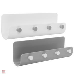 VETTA  Планка с крючками, самоклеящаяся, 4 крючка, 21,5х6,5х5 см