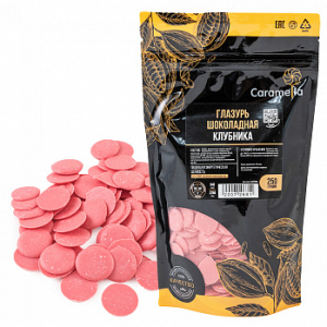 Глазурь шоколадная дропсы розовые 