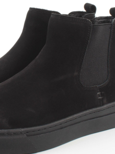 05-X30311A-1 BLACK Ботинки демисезонные мужские (натуральная кожа, байка)