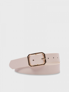 Ремень классический белый