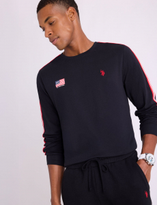 FLAG TRICOT SHOULDER LONG SLEEVE T-SHIRT