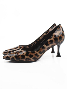 06-A43A-541PC BLACK/LEOPARD Туфли женские 
