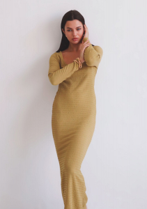 13072 Платье в цвете шафран (остаток: 46)