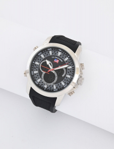 MENS BLACK STRAP ANADIGI WATCH