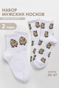Носки мужские Капибара бой (набор 2 пары)