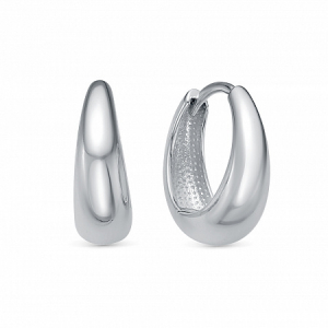 Серьги родированные серебро 925*