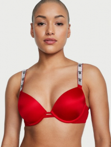 Shine Strap Smooth Push-Up Bra