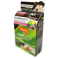 Красящий шампунь без аммиака. Цвет: N-1 натуральный черный / Lolane Nature Code Hair Color Shampoo № 1 Natural Black