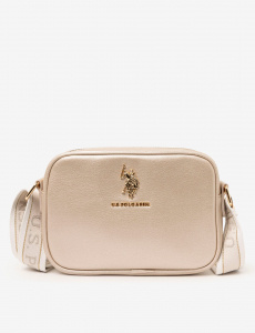 CLASSIC ZIP METALLIC CROSSBODY BAG