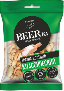 «Beerka», арахис жареный, солёный, 90г