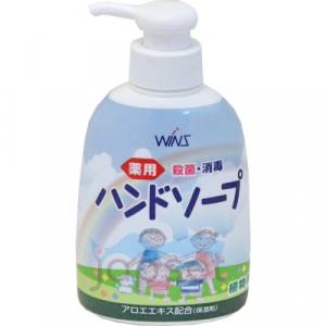 Wins Hand Soap Жидкое крем мыло для рук, для всей семьи, антибактериальное, с экстрактом алоэ, 250 мл