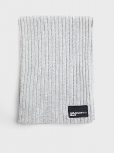 Женский шарф 200х23 см. KARL LAGERFELD JEANS klj patch logo scarf