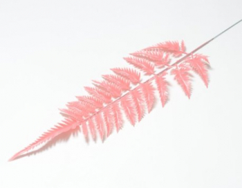 Искусственные цветы, Ветка - лист папоротника для венка (1010237) розовый
