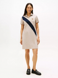 Banner Stripe Polo Dress