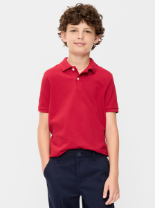 School Uniform Pique Polo Shirt for Boys