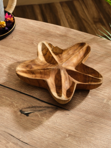 Менажница «Морская звезда», дерево Джати, 24?24?5 см, коричневая