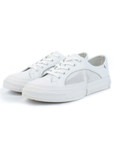 05-PDXL46-1 WHITE Кроссовки женские (натуральная кожа)