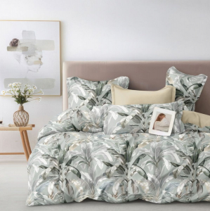 Комплект постельного белья Зеленый шепот сатин