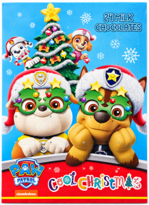 Шоколадный адвент-календарь Paw Patrol «Щенячий патруль» с Маршаллом и Чейзом 75 г