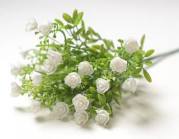 Искусственные цветы, Ветка в букете с цветами роз (1010237)