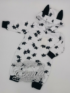 Комбинезон с капюшоном для малышей ( тонкий)