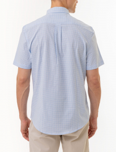 SHORT SLEEVE GINGHAM SHIRT WITH POCKET